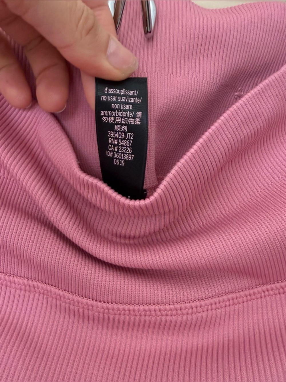 Victoria’s Secret Pink Ribbed High Rise Leggings Balletcore Athleisure Yoga - Picture 8 of 9